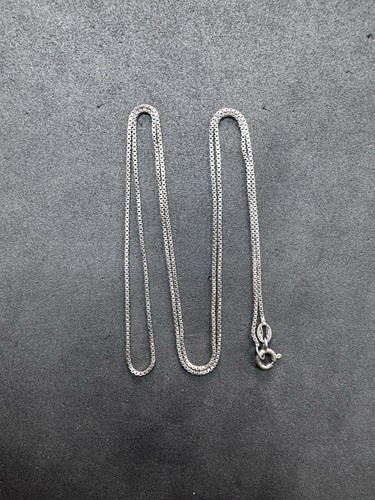 3.5g Vintage Sterling Silver 925 Box Chain 24” Jewelry lot N