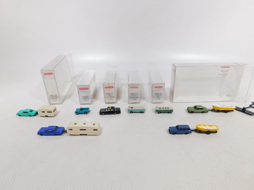 Wiking Scala N Raccolta 0921 0922 0923 0932 VW 0936 Taxi Opel Mint + Box - Immagine 2 di 4