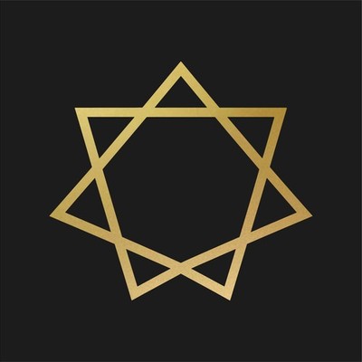Heptagram Sacred Geometry vinyl decal Seven Sided Star Polygram Symbol Sticker