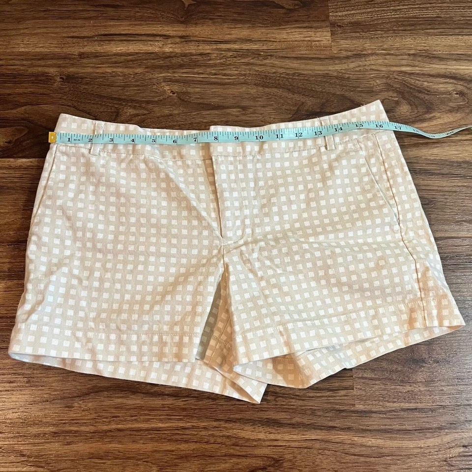Pantalones Cortos Banana Republic Ryan Fit Para Mujer Talla 8 Tostado/Blanco Informal Verano Algodón Foto 3 de 4
