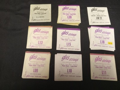 GHS L Loop End Banjo Strings Lot of 30 - Plain Steel