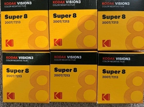 Kodak Vision 3 200T 7213 Super-8 Color Negative Film - NEW Fresh - NO REMJET - product listing photo