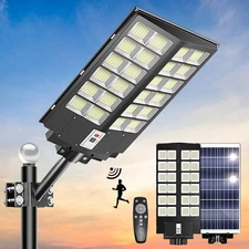 10000W Commercial Solar Street Lights Outdoor Security Flood LED Dusk to Dawn