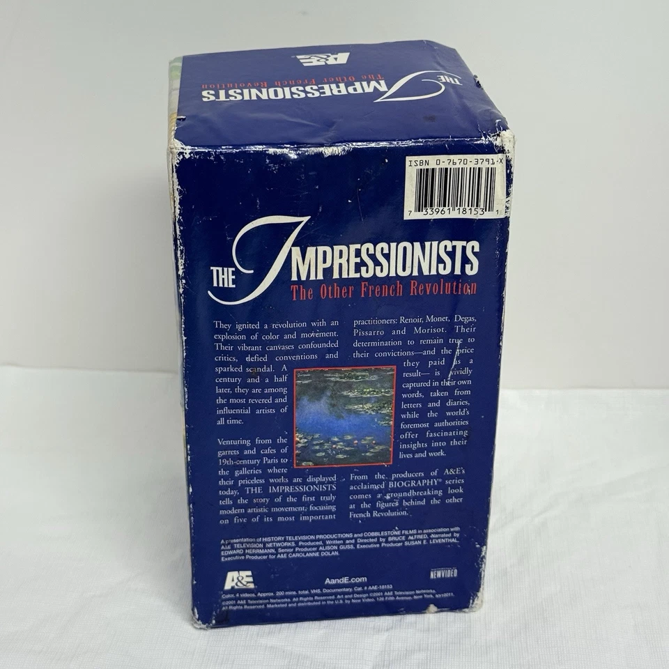 The Impressionists A&E Art Documentary 4 VHS Box Set Renoir Monet Degas Pissarro - Image 2 of 4