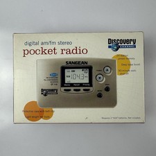 Sangean Discovery Channel DT 110 AM/FM Stereo Pocket Radio New