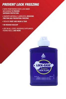 Lock Ease Liquid GRAPHITE LOCK OIL door car truck Oiler Lubricant AGS LEK-4 LE-4