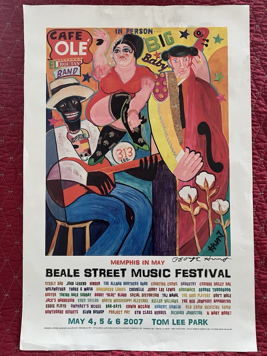 Rare *Memphis In May *2007 *Beale Street Music Festival *Poster