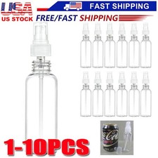 1 10PCS 30ml/60ml Travel Spray Bottle Plastic Transparent Perfume Empty Atomizer