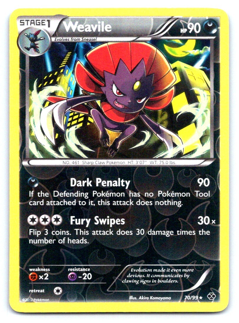 Weavile Pokemon Rare Next Destinies 70/99