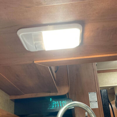 2X WOHNWAGEN DECKENLEUCHTE 12v Mit Schalter 350Lm Oval