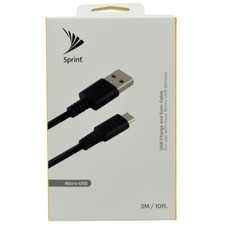 Sprint Micro USB Charge Sync Cable 10ft Long for Samsung LG Motorola Android
