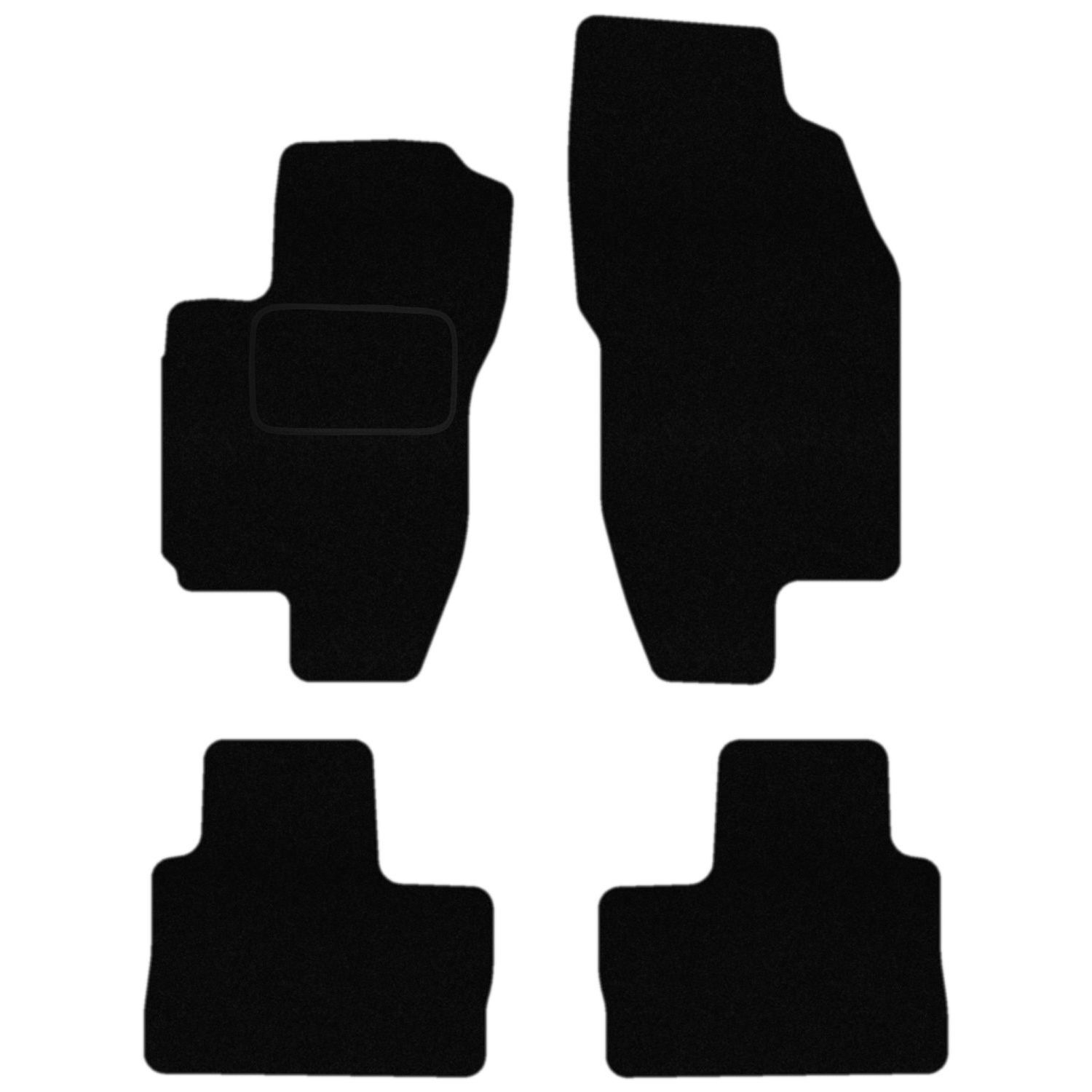 Tapis de sol velours Alfa Romeo 156 moquette noire et rouge STREAK 1997-2006