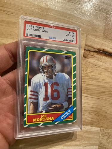 Joe Montana PSA 4 Topps NFL 1986 Vintage San Francisco 49ers Collector CARD #156 - Picture 2 of 12