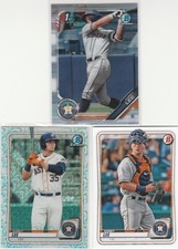 KOREY LEE (3) 2019 Bowman Draft Chrome Refractor & 2020 Base & Mojo Lot Astros
