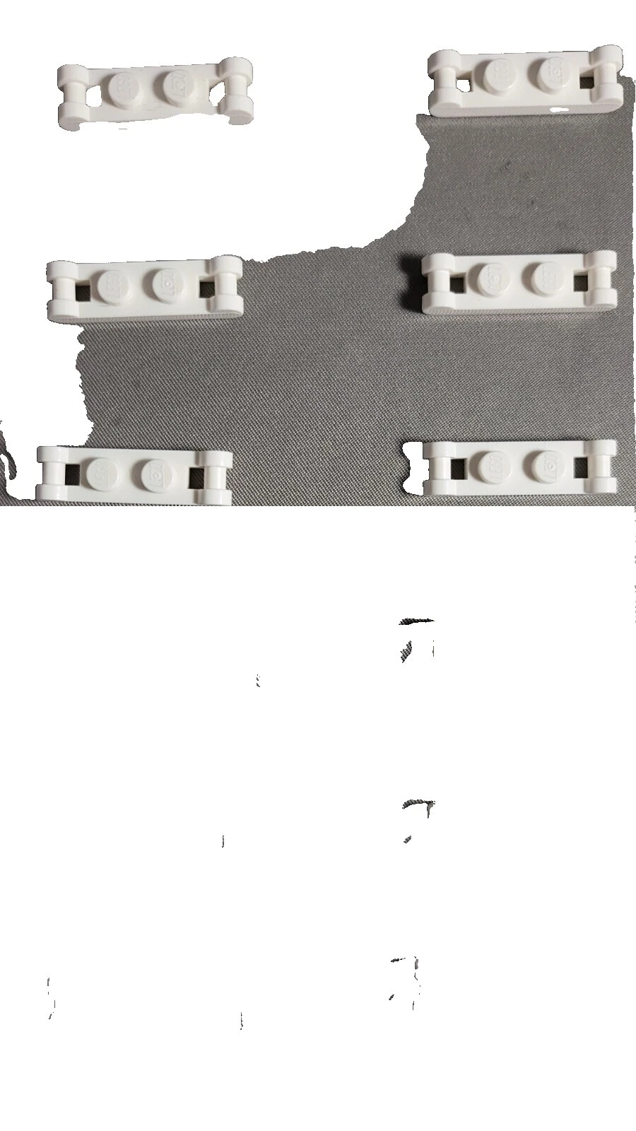 Plástico Blanco LEGO ladrillos LEGO (r), piezas y piezas