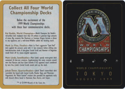 Collect All Four World Championship Decks - 1999 ~ Near Mint