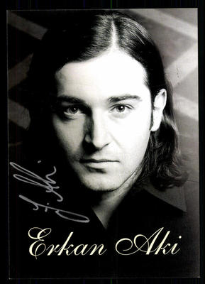 Erkan Aki Autograph Card Original Signed ## BC 37595