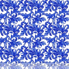 Vines of Blue- Home Decor Fabric Polyester 62" W Sold by the Yard