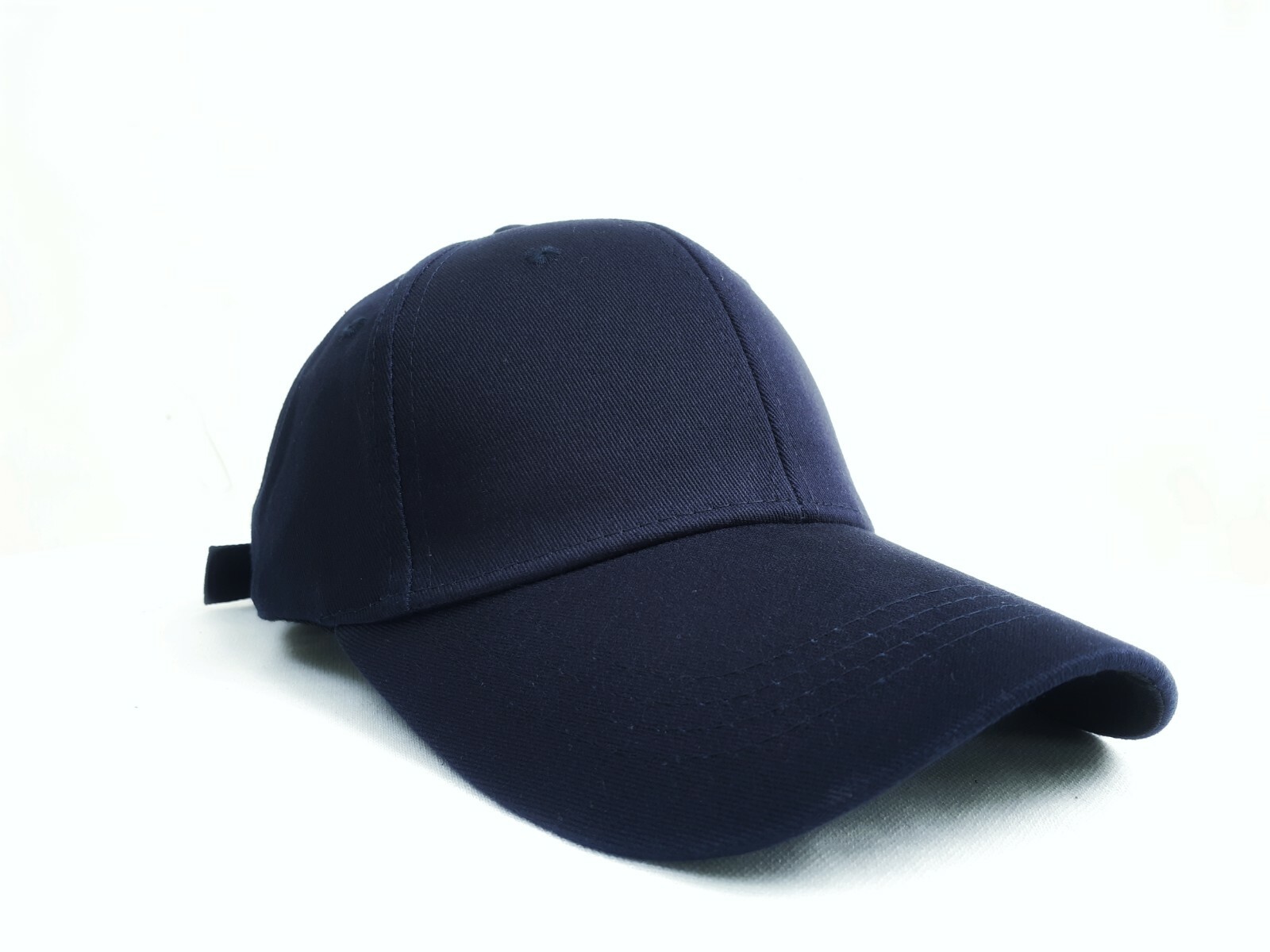 Baseball Cap Men Women Cotton Plain Blue Adjustable Strap back Summer Casual Hat-image