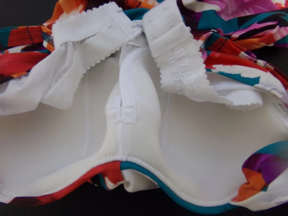 GOTTEX  PROFILE Tankini Top cup 32 D 8 multi color Sugar & Spice underwire NWT - Image 4 of 4