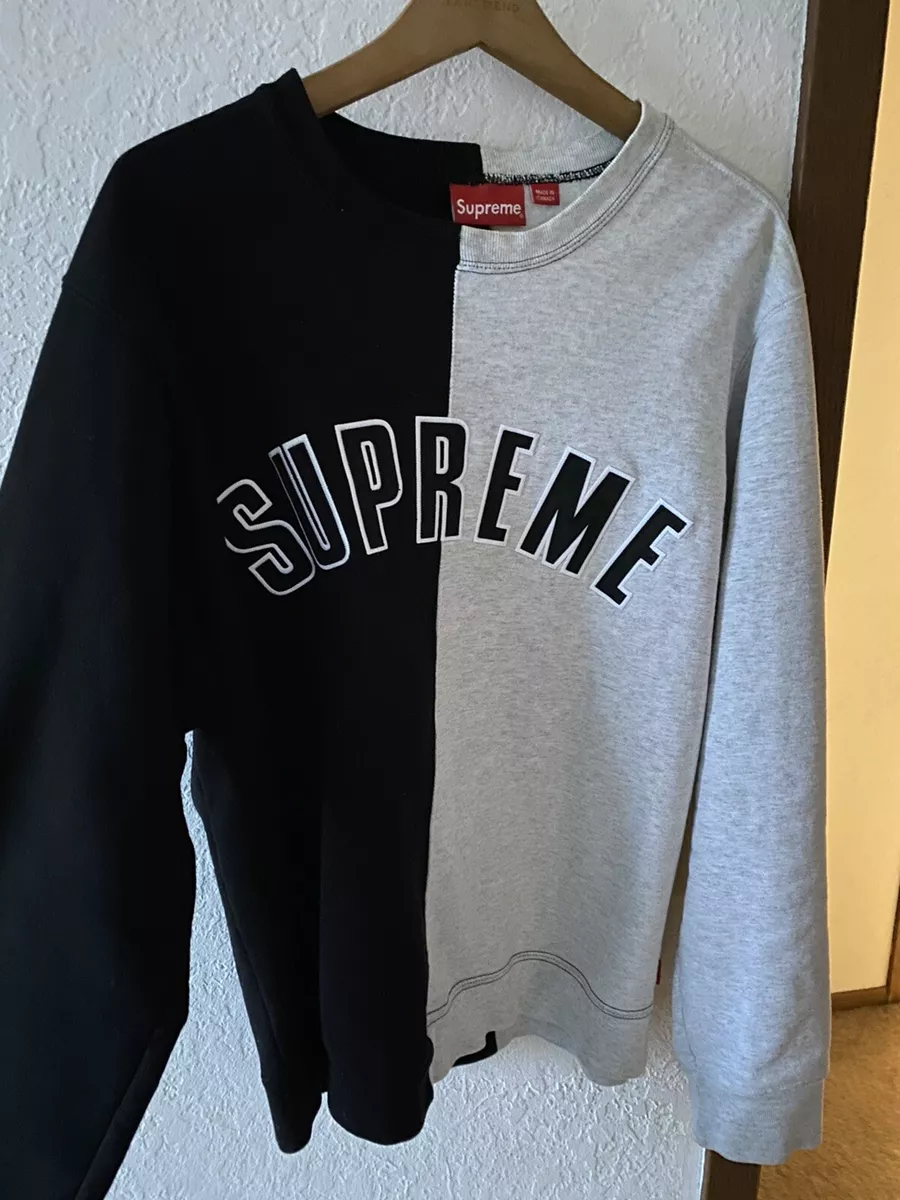 supreme split crew neck shirt