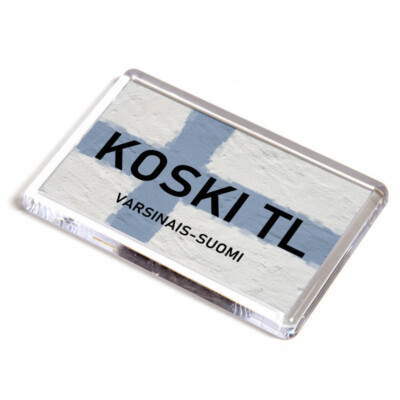 KÜHLSCHRANKMAGNET - Koski Tl - Varsinais-Suomi - Finnland Flagge