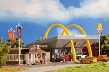 Vollmer # 43635 McDonald's Restaurant w/McCafe Kit HO Scale