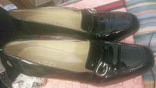 Vintage Black Gucci High Heel Pumps 3 in Leather 7.5 B