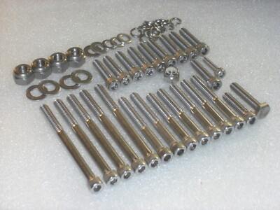 BSA D1 D3 Bantam Motorabdeckungen 28 Stück A2 Edelstahl UNC Innensechskantschrauben, BSF Muttern