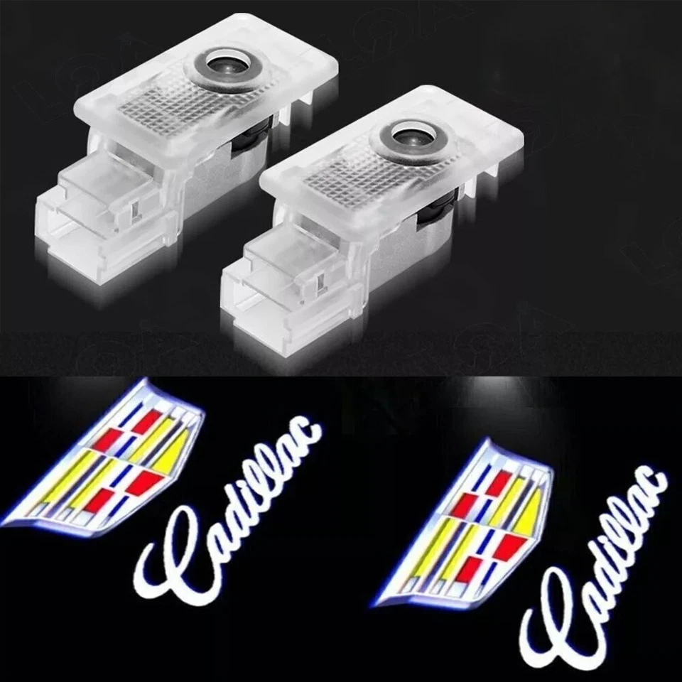 2x Ghost LED Car Door Step Courtesy Shadow Lights For ATS SRX XT5 XTS Mulitcolor Foto 3 de 4