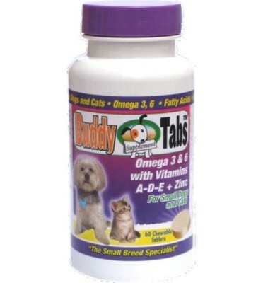 Buddy Tabs Omega 3 & Omega 6 plus Vitamins 60 chewable tablets