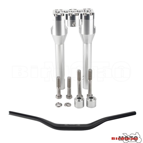 Elevadores de manillar estilo club de 10"" para motocicletas con manillar para abrazaderas de barras de 1 1/2 - Imagen 17 de 20