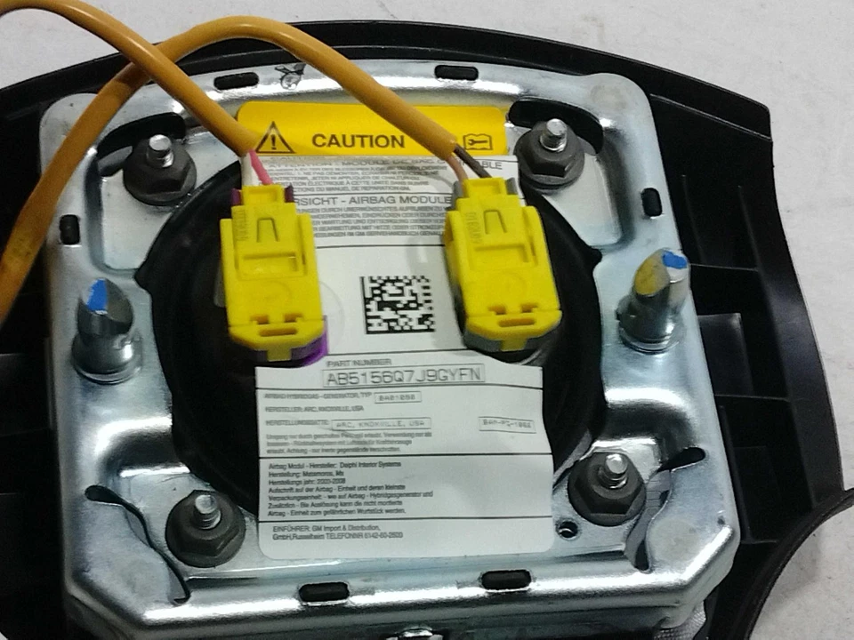 2010 Pontiac G6 Steering Wheel Air Bag Black OEM 15775156,21999352 Used Foto 2 de 3