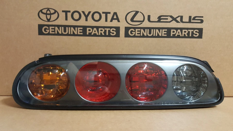 Luces traseras Toyota Supra 97-98 estilo MKIV carcasa negra Foto 4 de 4