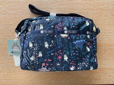 Ghibli X Lesportsac My Neighbor Totoro Botanical Daniella Crossbody Bag Navy Dhl Ebay