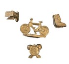 s…4 Vintage Monopoly Metal Tokens Game Player Replacement Pieces