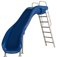 S.R. Smith 610-209-5823 Rogue2 Pool Slide Left Curve Blue 8' for Swimming Pools