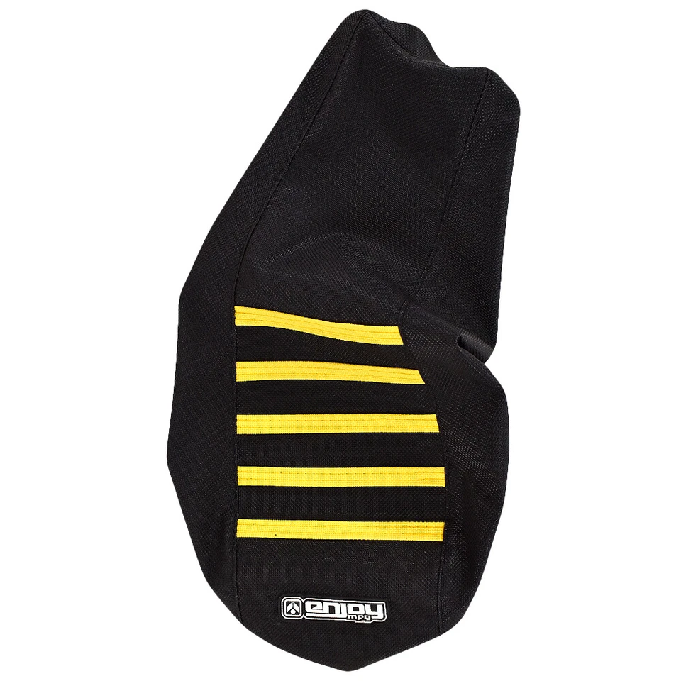 Can Am Ds 70 - 90  Seat Cover 2008-2021 ALL BLACK w/ YELLOW RIBS LOGO #259 - Image 4 of 4
