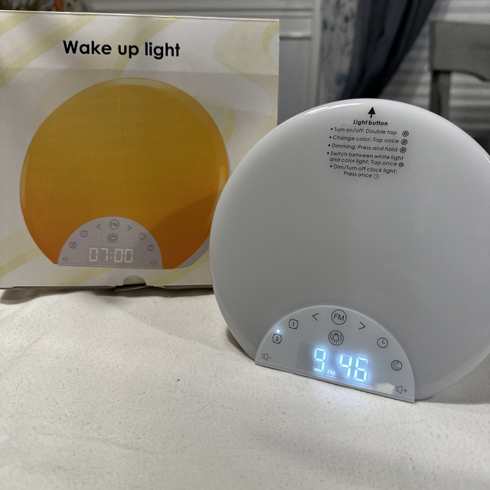 Gentle Sunrise Alarm Clock for Kids & Heavy Sleepers with Dual Alarms  -image