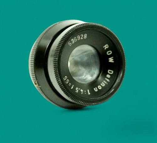 Vintage ROW Definon 55mm f/4.5 brass lens enlarger m25 mount