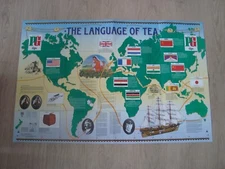 Brooke Bond PG Tips Tea Cards Wallchart THE LANGUAGE OF TEA
