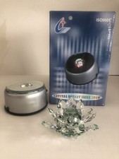 Crystal With Rotating LED Light Stand