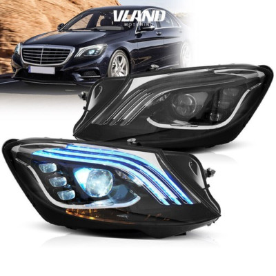 VLAND FULL LED Headlights For Mercedez Benz S-Class 14-17 W/Animation&Sequential