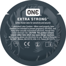 ONE Extra Strong Lubricated Latex Bulk Condoms - Choose Amount