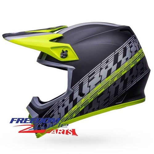 Bell MX-9 MIPS Helmet Offset Matte Black/Hi-Viz Yellow 713627 - Picture 4 of 6
