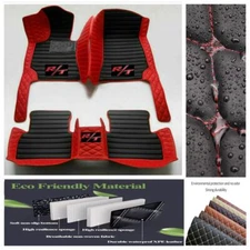 Fit For Dodge RT Car Floor Mats Cargo Liners Trunk Carpets PU Leather Waterproof