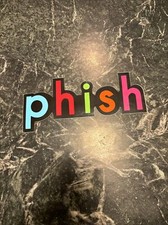 Phish vtg sticker Decal 90s Early 2000s Show Concert Promo Rare Vinyl 9  