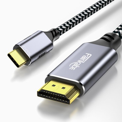 USB C to HDMI Cable 4K@60Hz, 6.6FT USB Type C to HDMI Cord Thunderbolt 3 Comp...