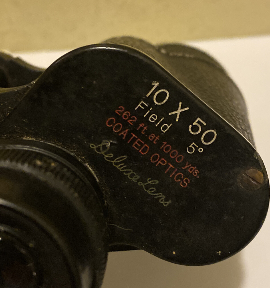 Vintage Manon Binoculars 10X50 Field 5 Fully Coated Optics 288FT at