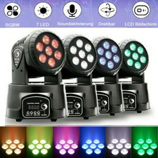 4X 105W Moving Head Stage Lighting RGBW Wash 7LED DMX Mini Light DJ Disco Party
